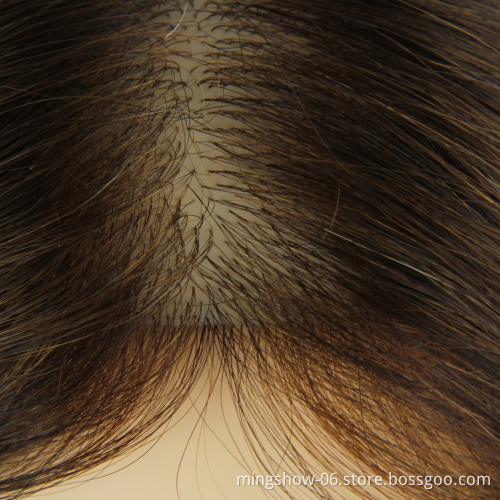 100% Real Human Hair Brown Straight Hair Training Head Hairdressing Practice Training Mannequin